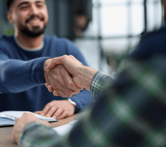 Business partnership meeting in the office Business partnership meeting in the office